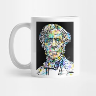 MICHAEL FARADAY watercolor and ink portrait Mug